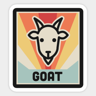 Vintage GOAT Poster Sticker